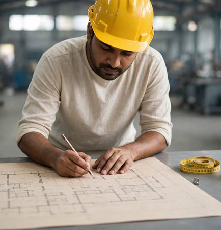 Planning how many CCTV cameras for a factory using a marked floor layout
